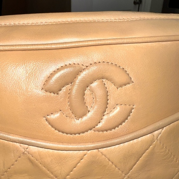 Chanel Quilted Tassel Camera Case Bag / shoulder bag color beige/tan
was $1495 - Picture 4 of 16